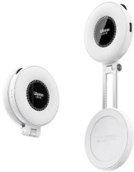 Ulanzi LM19 Magsafe mágneses csatlakozású kör LED lámpa (összecsukható, 400mAh) (fehér) (UL-L015)
