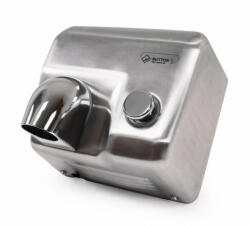 JetDryer Forrólevegős kézszárító, Jet Dryer BUTTON, matt rozsdamentes acél