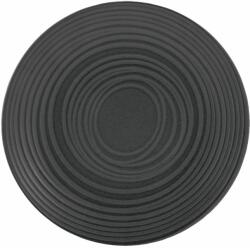 CreaTable /Lava Stone lapos tányér, ø: 210 mm, fekete