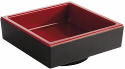 APS Sekély tál APS ASIA Plus Bento, fekete/piros, szélesség 7, 5 cm