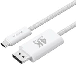 4smarts Дисплей Порт Кабел, 4Smarts USB-C to Display Port 2m, Бял (540958)