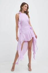 Bardot rochie IVANA culoarea violet, mini, evazati, 59046DB PPYH-SUD28T_04X