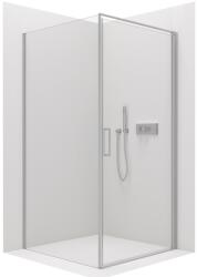 Cerano Porte, 1 szárnyas zuhanykabin 80x80 cm, 8mm átlátszó üveg, króm profil, CER-CER-413540 (CER-CER-413540)