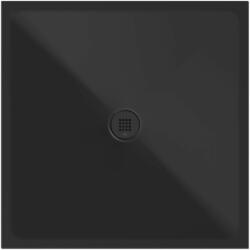  Sapho GSI Extra Flat kerámia zuhanytálca 100x100x2 cm, matt fekete 46101026 (46101026)
