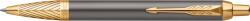 Parker Royal I. M. PREMIUM PIONEER ARROW Golyóstoll szürke, cizellált, Arany klipsz 2200954 (7010618000)