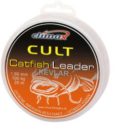 Climax CULT CATFISH KEVLAR LEADER 20m 0.80mm 80kg Olive Green