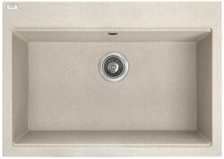 Laveo TAU 7 bézs nagymedencés mosogató helytakarékos szifonnal (SRT_4107) - mosibolt