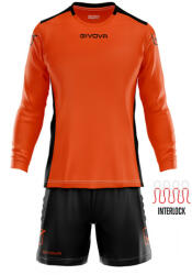 Givova KIT PORTIERE HYGUANA kapusmez fluo narancs-fekete XS