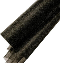 Snow organza 23.5cm x 10m - Fekete (2396)