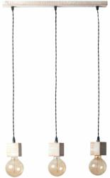 LemnLights Lustra cu 3 pendule rustica fabricata manual din lemn ALASKA (WOOD-ALASKA-SP3)