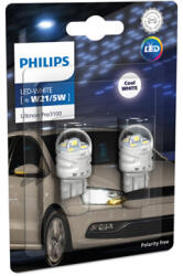 Philips Крушка, LED, стоп светлини / габарити PHILIPS W21/5W, 12V, 2, 4/0, 48W, 6000K, 200/50lm, 2 бр