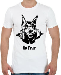 printfashion Gym dog - Férfi póló - Fehér (16176335)