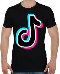 printfashion Tiktok - Férfi póló - Fekete (16181465)