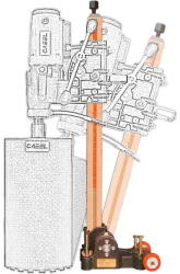 CABEL CAS 250, suport pentru CSN-10A-BA, reglaj unghi +/-60 grade (1170000110) - 24mag