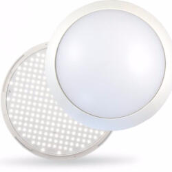 Daniella deLux LED lámpatest, kerek, opál, 14W, 1400lm, 4000K, 180fok, IP54, 240V (Nelly) (DEL1050)