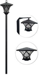 Baterie Centrum LED Napelemes kültéri lámpa 3in1 LED/1, 2V 200 mAh IP44 fekete BC0570 (BC0570)