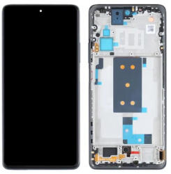 Xiaomi 11T Pro kompatibilis LCD modul kerettel, OEM jellegű, szürke, Grade S+