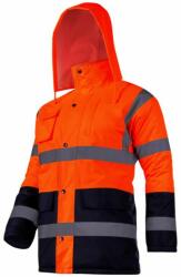 LAHTI PRO Láthatósági Kabát, Bélelt, Hosszú / Narancssárga - L (l4090603)