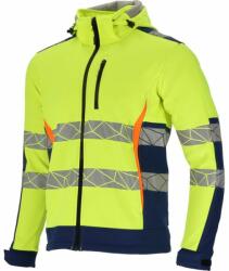 LAHTI PRO Láthatósági Soft-shell Kabát, Mintás / Zöld - S (l4094401)