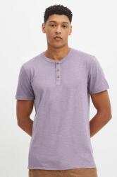 Medicine tricou din bumbac barbati, culoarea violet, neted ZPYH-TSM093_45X (RS24.TSM093)