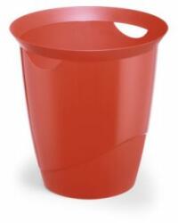 Durable Papírkosár 16l, Durable Trend, áttetszõ piros (1701710003)