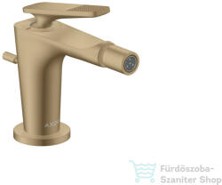 Hansgrohe CITTERIO C bidé csaptelep automata leeresztővel, rombuszmetszéses fogantyúval, szálcsiszolt bronz 49211140 (49211140)