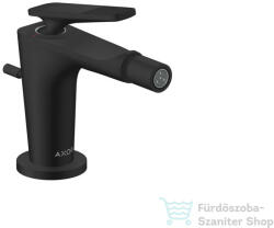 Hansgrohe CITTERIO C bidé csaptelep automata leeresztővel, rombuszmetszéses fogantyúval, matt fekete 49211670 (49211670)