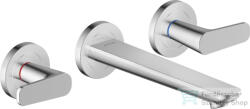 Hansgrohe AXOR Citterio C falsík alatti mosdó csaptelep 19 cm-es kifolyóval, nem zárható leeresztővel, alaptest nélkül, króm 49070000 (49070000)