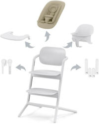 Cybex Lemo 2 Gold 4-in-1 Set etetőszék - All White