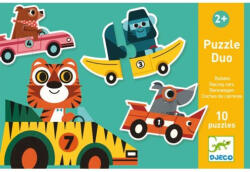 DJECO Párosító puzzle- Autós - Racing cars (DJ08148)