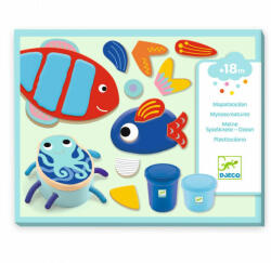 DJECO Gyurmaformázó készlet - Tengeri teremtményeim - Myseacreatures (DJ09036)
