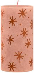 StrendPro Sviečka Bolsius Rustic, valcová, vianočná, Creamy Caramel, 130/68 mm (2172618)