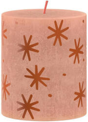 StrendPro Sviečka Bolsius Rustic, valcová, vianočná, Creamy Caramel, 80/68 mm (2172616)