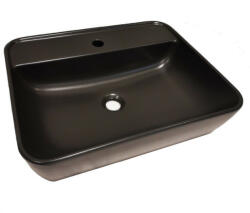 CeraStyle - Top Counter pultra ültethető porcelán mosdó - ONE - - MATT ANTRACIT -csaply - 55 x45cm (OC021G71U053Y01102)