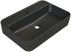 CeraStyle - Top Counter pultra ültethető porcelán mosdó - HERA - MATT ANTRACIT - 60 x 42 cm (OC017H71U053Y01102)