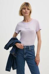 Calvin Klein Jeans pamut póló női, lila, J20J223556 - lila L