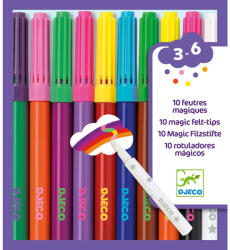 DJECO Djeco: Design by Filctoll készlet - Mágikus filcek - 10 magic felt-tips (DJ08827)