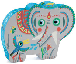 DJECO Formadobozos puzzle -Ázsiai elefánt - Haathee, Asian elephant - 24pcs (DJ07208)
