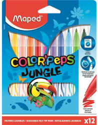 Maped Color Peps Jungle filctoll készlet - 12 darabos - kimosható (FR-845420)