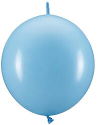 PartyDeco S. r. o Latex lufi, világos kék, Linking, 33cm-es, 20 db