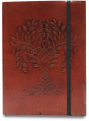 Ancient Wisdom Bőrkötésű kézműves notesz - TREE OF LIFE - 18x13x2, 5 cm (VNB-09)