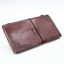 Ancient Wisdom Bőrkötésű kézműves notesz - MY BUCKET LIST BOOK - 22x12x1, 5 cm (MSJ-07)