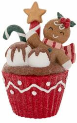 Kreativ Karácsonyi muffin mézikével piros-zöld