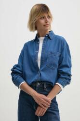 Pepe Jeans farmering BOYFRIEND SHIRT női, galléros, relaxed, PL304895HT8 - kék M