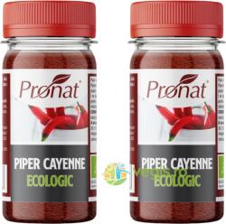 PRONAT Pachet Piper Cayenne Ecologic/Bio 45g+45g