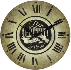 Clayre & Eef Ceas perete Bon Appetit 30x3 cm (6KL0603deco)