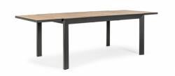 Bizzotto Masa extensibila aluminiu gri antracit blat ceramica Belmar 160/240x100x75 cm (0663192)