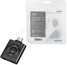 LogiLink USB 3.2 audioadapter EQ-val, USB-C/M - 2x3, 5 mm/F, 7.1 csatornás (LOGILINK_UA0365) (LOGILINK_UA0365)