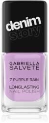 Gabriella Salvete Longlasting Enamel Denim Story hosszantartó körömlakk árnyalat 07 Purple Rain 11 ml