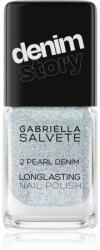 Gabriella Salvete Longlasting Enamel Denim Story hosszantartó körömlakk árnyalat 02 Pearl Denim 11 ml
